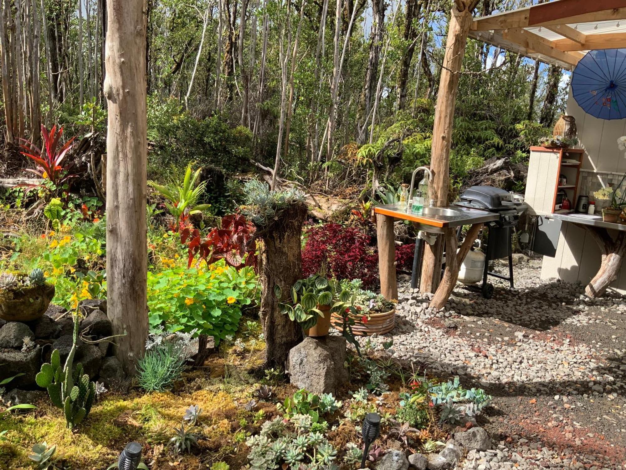 Exotic Garden Cottage At Amazing Volcano Fissure Mountain View Exterior foto